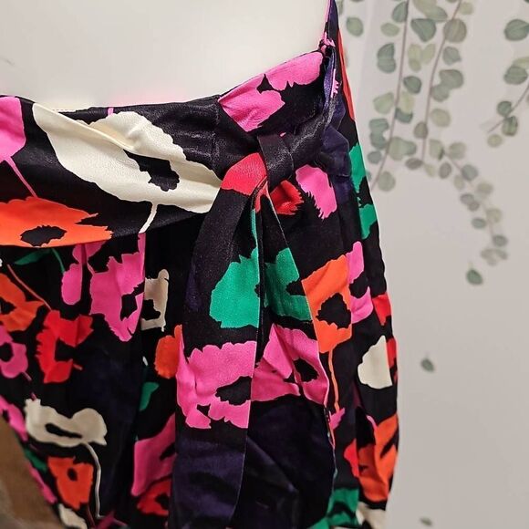 Milly Liza Wrap Poppy Print Skirt - Picture 5 of 10